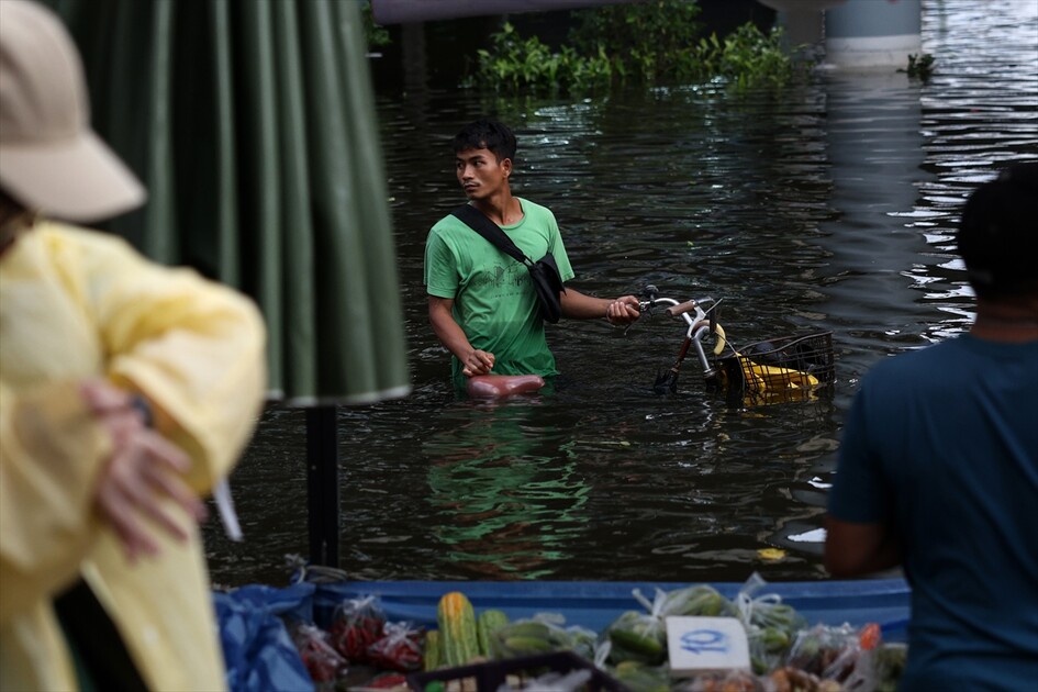 Aftermath of heavy rain in Bangkok