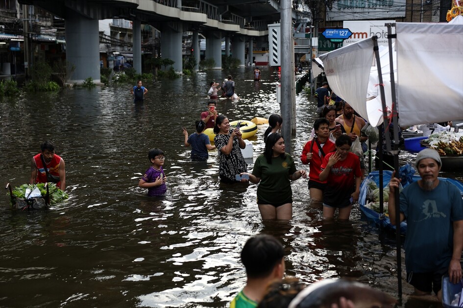 Aftermath of heavy rain in Bangkok