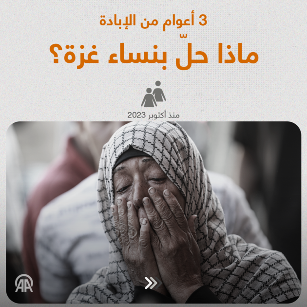 3 سنوات من الإبادة.. نساء غزة يواجهن القتل والفقد والإجهاض