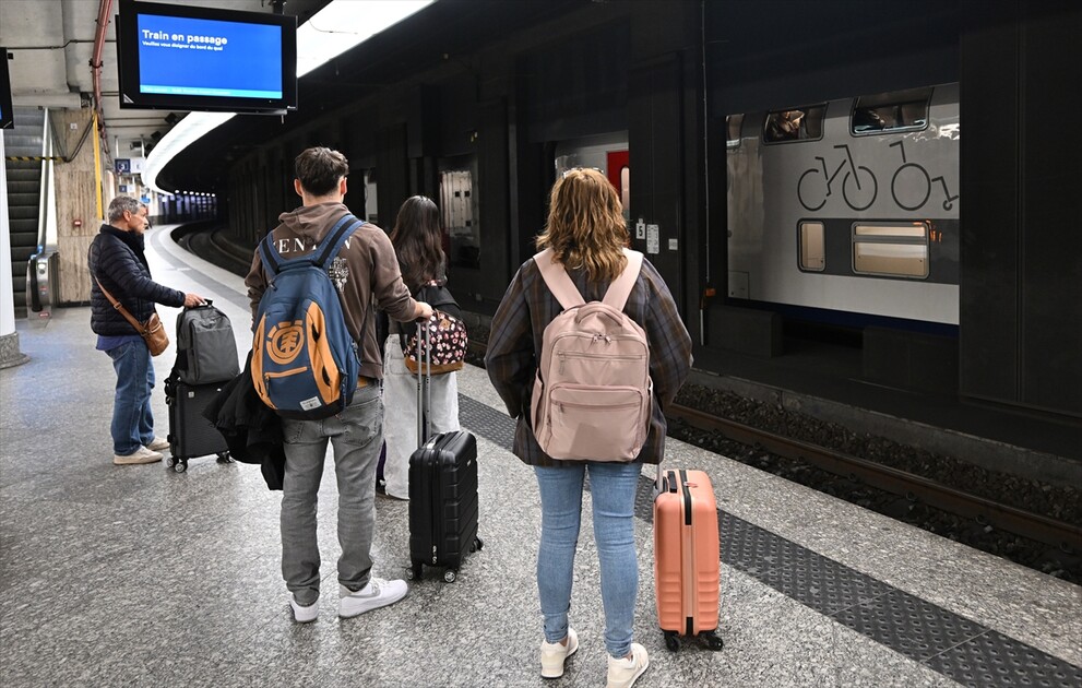 Belçika'da kamu çalışanları greve gitti