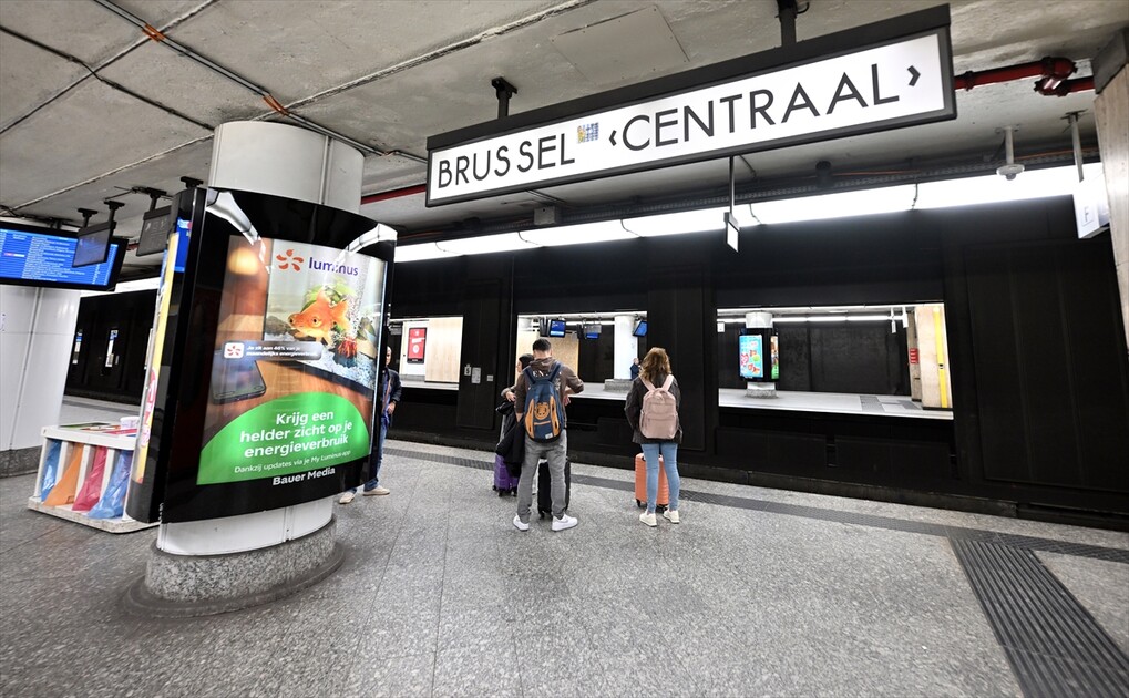 Belçika'da kamu çalışanları greve gitti