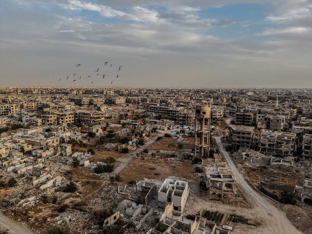 Extensive destruction in Syria's Damascus
