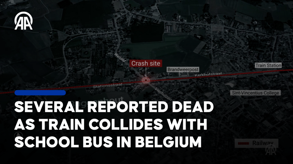 Several reported dead as train collides with school bus in Belgium